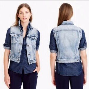 J Crew Denim Vest
